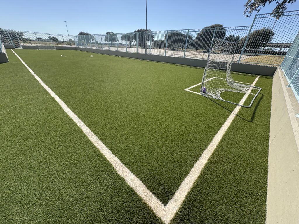 Sports field soccer goal turf installation Texas
